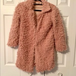 Faux fur jacket NWOT (small)